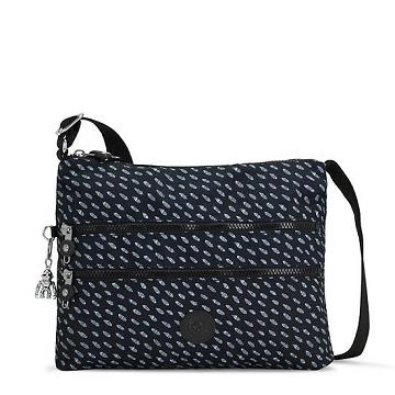 Kipling Alvar Printed Çapraz Askılı Çanta Siyah Beyaz | TR 2145AH